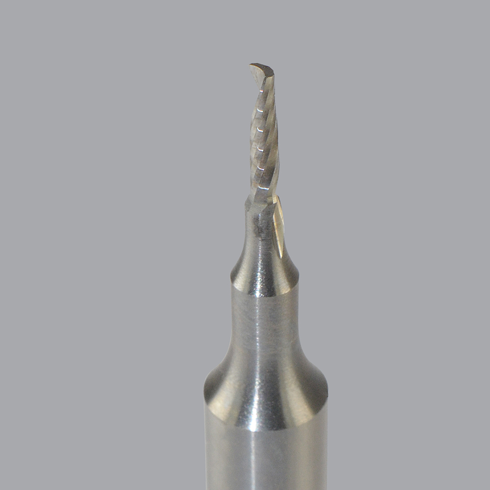 Solid Carbide router, 1 flute, upcut O flute